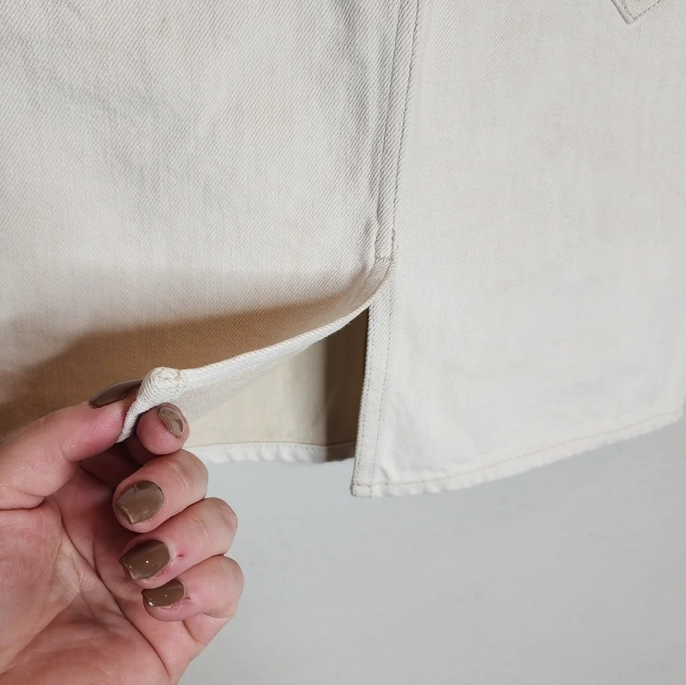 Isabel Marant Off White Denim Skirt Size 38 (Size 6) 100%‎ Cotton
